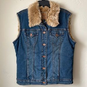 Women’s Jag Jeans faux fur lined vest